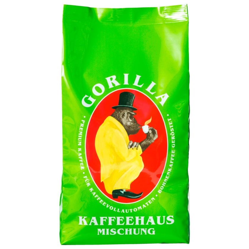 Kaffeerösterei A. Joerges Gorilla Kaffeehaus-Mischung ganze Bohne 1kg